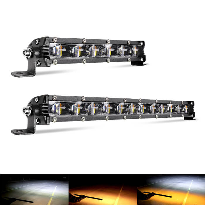 Slim Dual Color Flashing Led Light Bar Supply JG-9610Z-BS