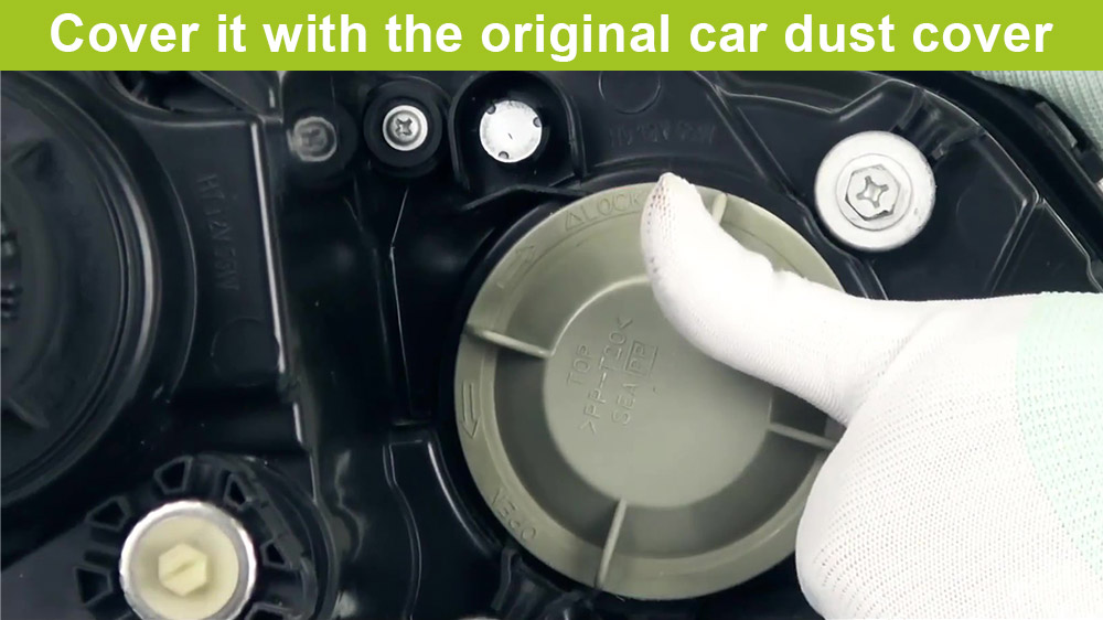 How to install H11 LED headlight bulb Jiuguang